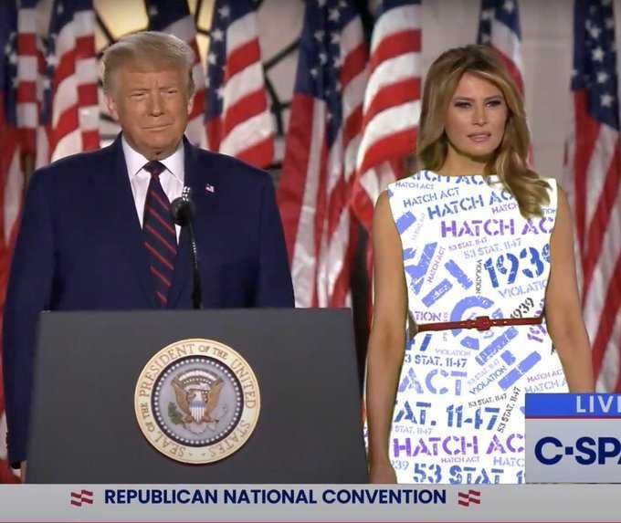 Rnc-Hatch-Act Melania Green Screen Dress Memes Hatch Act