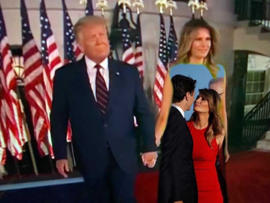 Rnc-Justin-Melania Melania Green Screen Dress Memes Reminiscing Justin