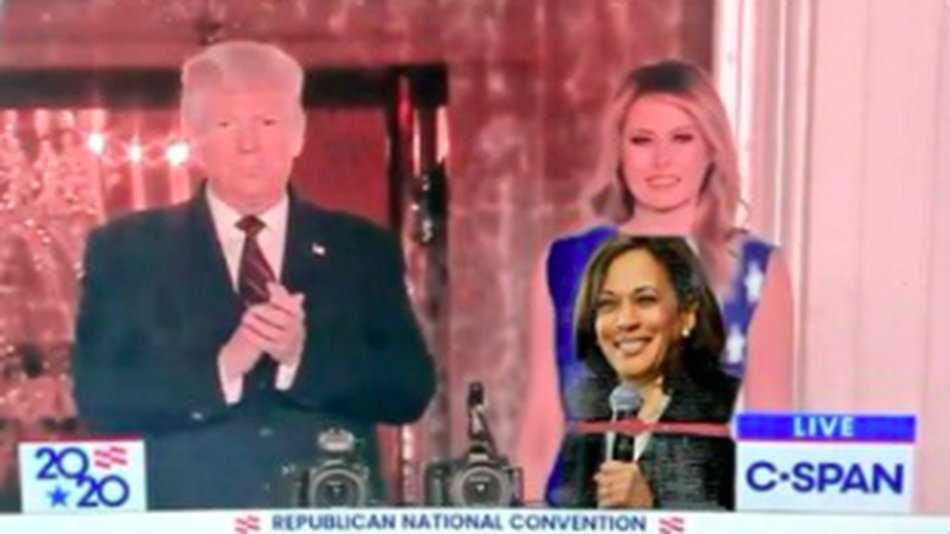 Rnc-Kamala Melania Green Screen Dress Memes Harris Edition