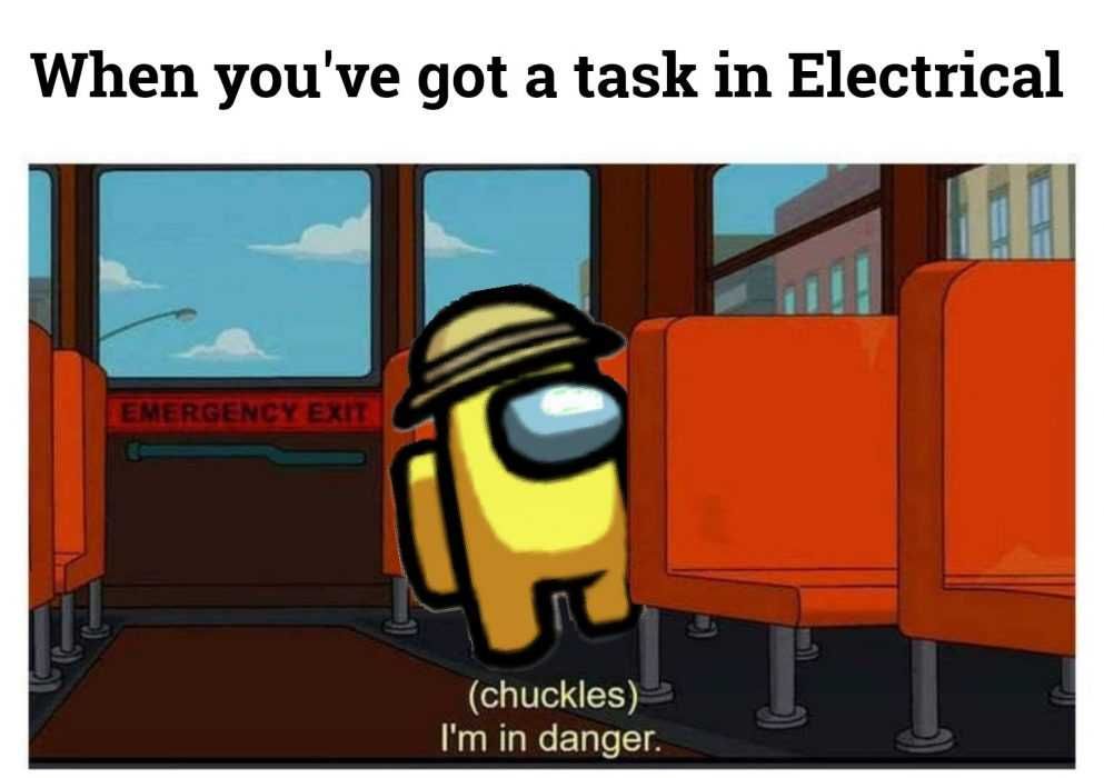 Among-Task-In-Electrical Among Us Meme Danger