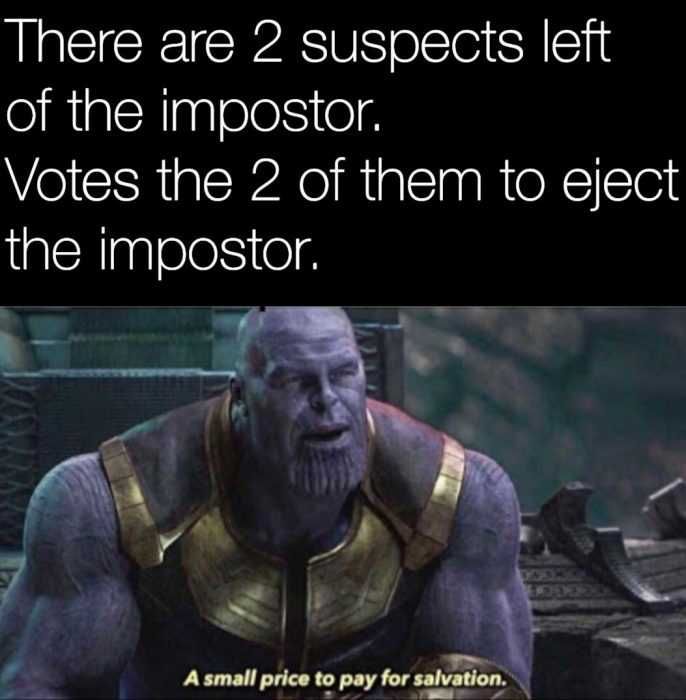 Among-Two-Votes-Left Among Us Memes Avenger Style