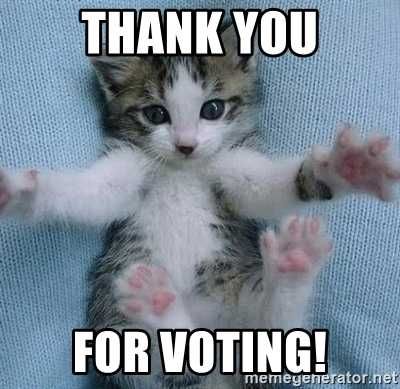 Meme-Thank-You-Cute Voting Memes 2020 Kitten Vote