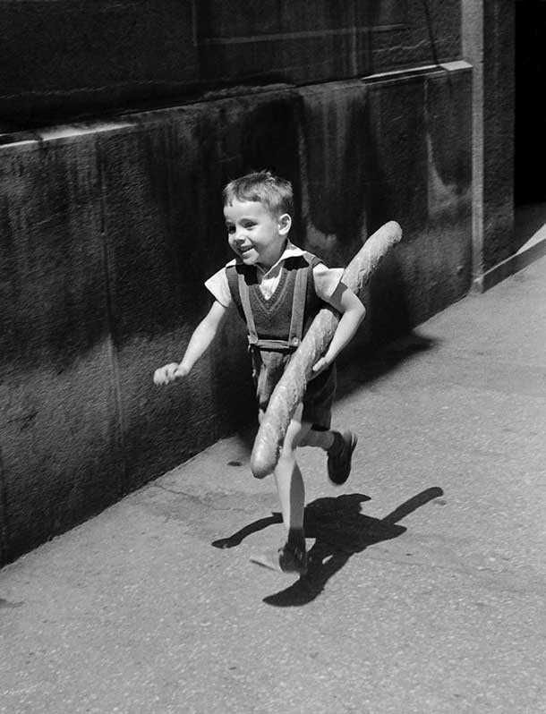 Timeless Photos  Child Bringing Bagette Home For Dinner