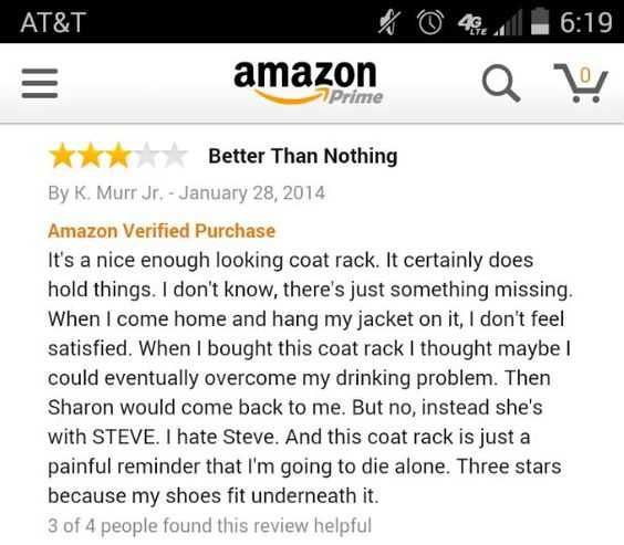 27A42196Fcb2Af1C1A626C920Fd09351 Funny Amazon Review Coat Rack