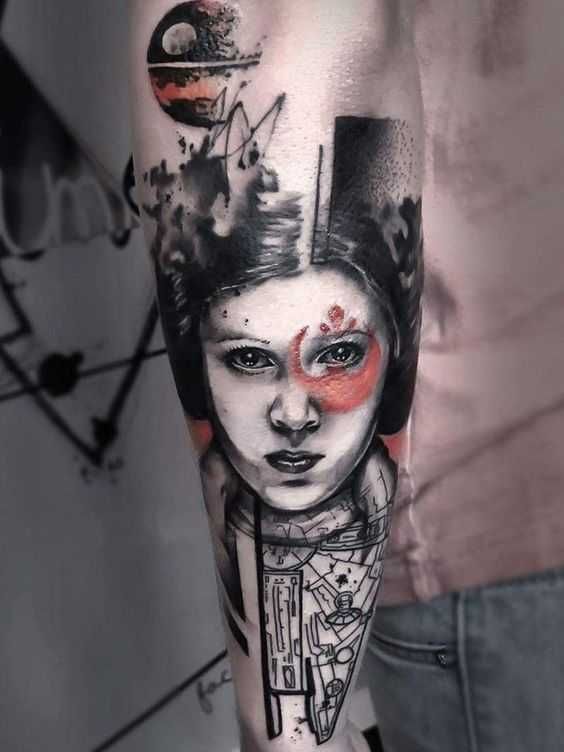 7B06F8A6D158Aca80Bec057D5Da146A9 Best Star Wars Tattoo Leia