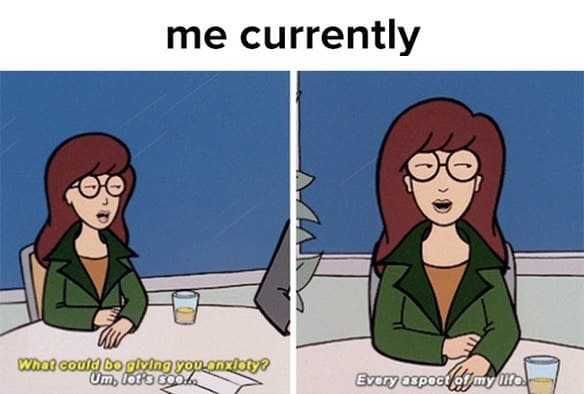 Anxiety-Sweatpants Funny Anxiety Memes Feeling It