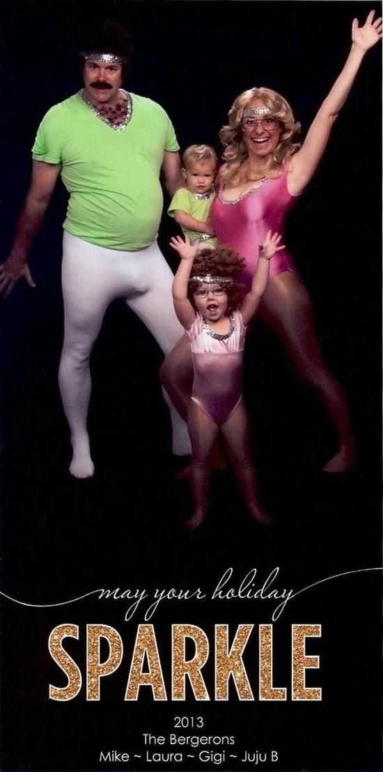 Christmas-Card-Win-Fail-80S Funny Christmas Card Fails Those White Tights Ugh!