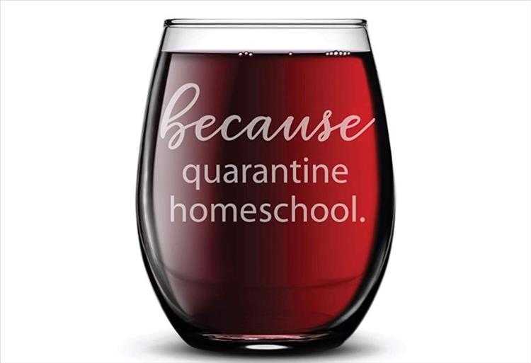 Christmas-Wine-Lover-Idea-7 Christmas Joke Present Because Quarantine Homeschool