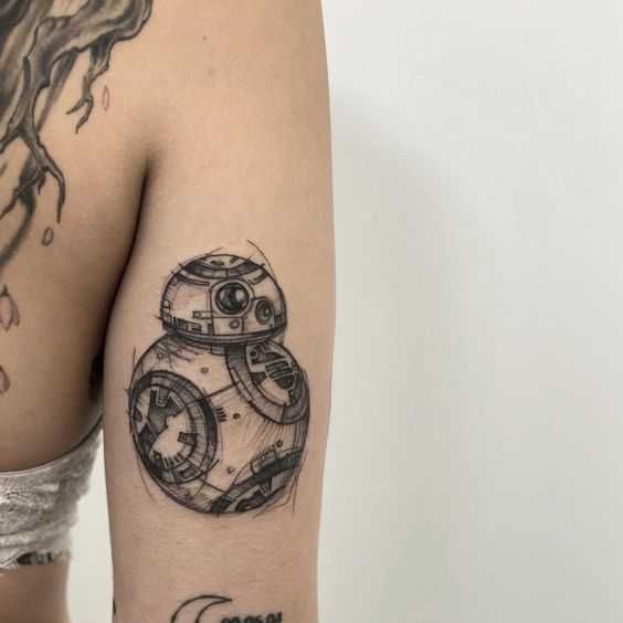 F7986D4A431B894A5D072B765Ef4D9D5 Cool Star Wars Tattoos Bb8 Arm