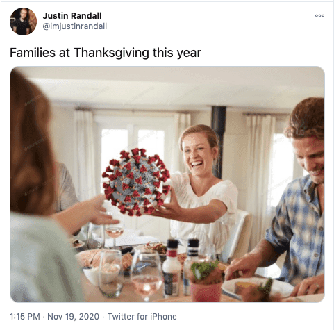 Thanksgiving-Pass-Covid Funny Thanksgiving Memes Things To Give Thanks For
