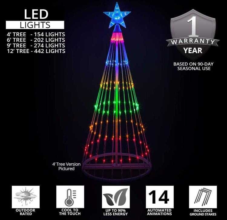 Best Outdoor Christmas Decorations Led Tree