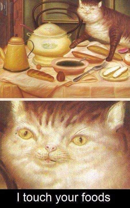 Tumblr_P58Aeox6Z91Vzbc36O1_500 Classic Art Memes Mona Lisa Of Cats