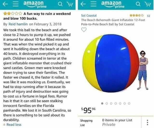 Tumblr_P9Gr75Llzw1S8Gtxto1_640 Funny Amazon Reviews Indiana Jones Beach Ball