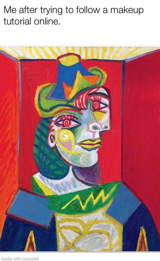 Tumblr_Pn31Hytxhm1V4M9Wi_1280 Classic Art Memes Picasso Makeup