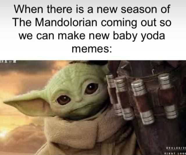 Yoda-New-Season Baby Yoda Meme New Season