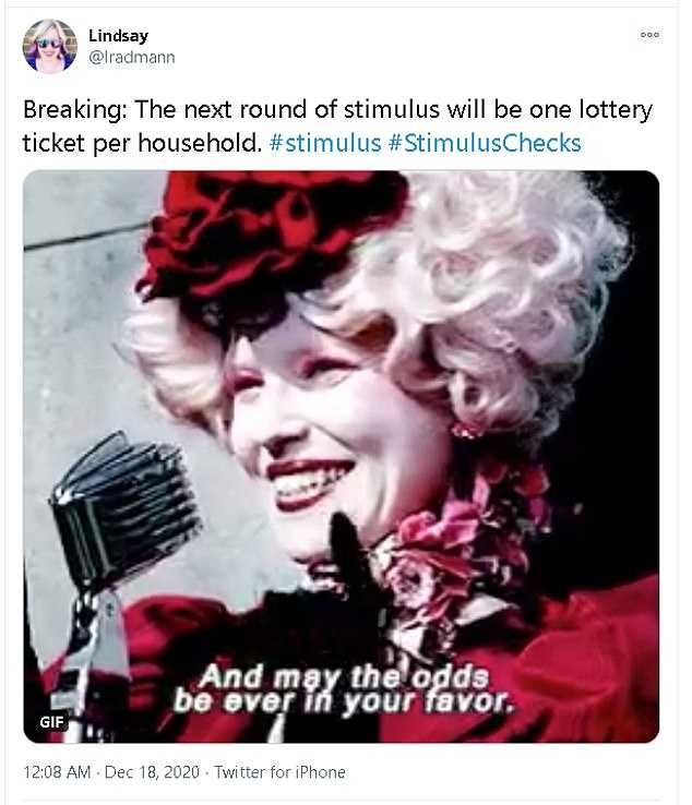 Stimulus-One-Lottery Stimulus Memes E Checks