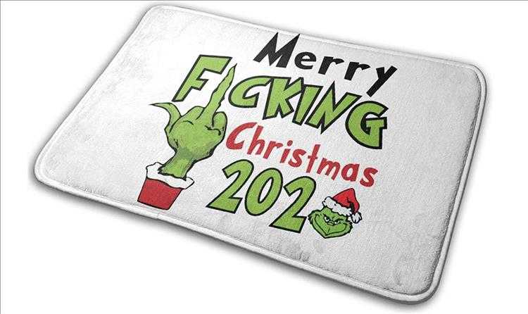 2020 Christmas Floor Mat Merry Ficking Christmas