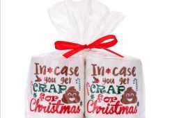 Funny Christmas Gifts  In Case You Get Crap  Toilet Paper Present