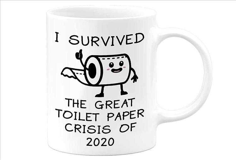 White Elephant Presents Toilet Paper Crisis Mug