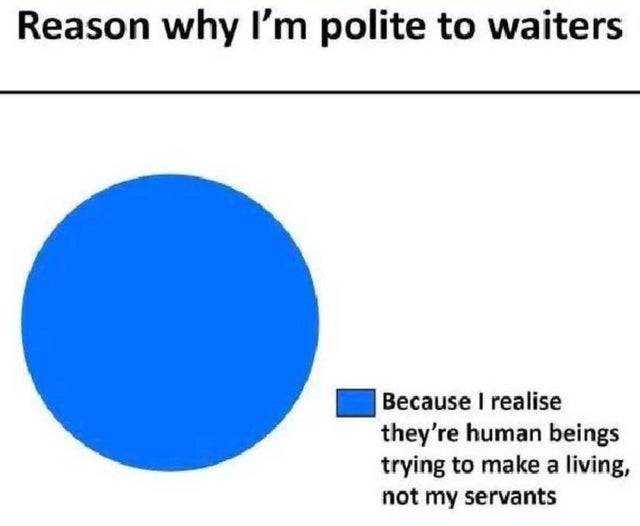 Wholesome Memes  Polite To Waiters
