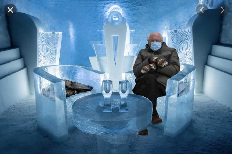 Cold-Bernie-Memes-1 Cold Bernie Memes Sweden'S Ice Hotel