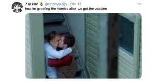How-Im-Greeting-The-Homies-After-We-Get-The-Vaccine-Brokeback-Mountain-Kissing-In-Staircase How Im Greeting The Homies After We Get The Vaccine Brokeback Mountain Kissing In Staircase