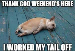 Eirdxkhxkaasa8N It's The Weekend Memes Worked Tail Off