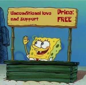 F1Af756876E91F64Edbfdd0D95B7B017 Funny Spongebob Valentines Day Meme Love Is Unconditional
