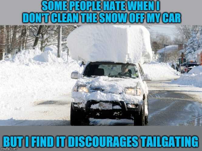 Snow-Meme-2021-Clean-Off-Car Texas Freeze Memes Carrying Around Snow Texas On Car Roof