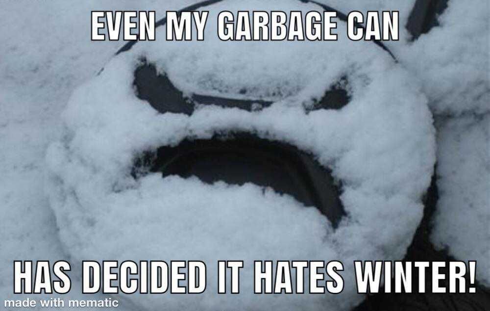 Snow-Meme-Garbage-Can Texas Freeze Memes Garbage Can Emoji