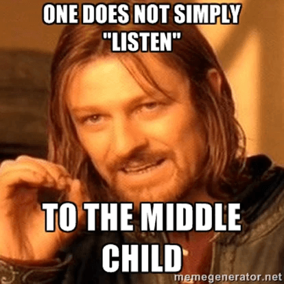 Middle-Child-Meme-Boromir Twitter Middle Child Memes