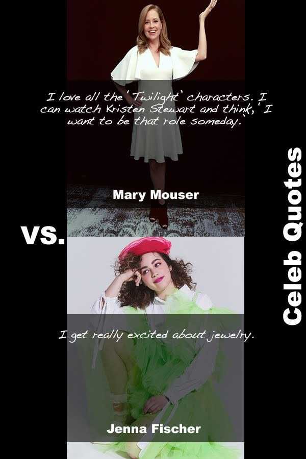 Hot Jenna Fischer Sexy Mary Mouser Quotes Pictures