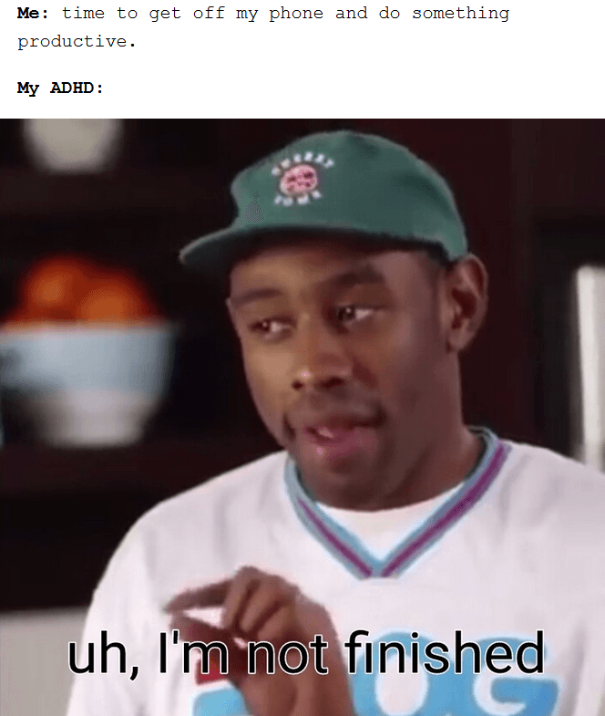 Adhd-Meme-Phone Adhd Memes Awesome