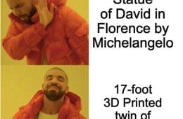 3D Printed Statue Of David Meme
