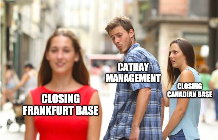 Cathay Closes Frankfurt Pilot Base  Exclusive News Memes