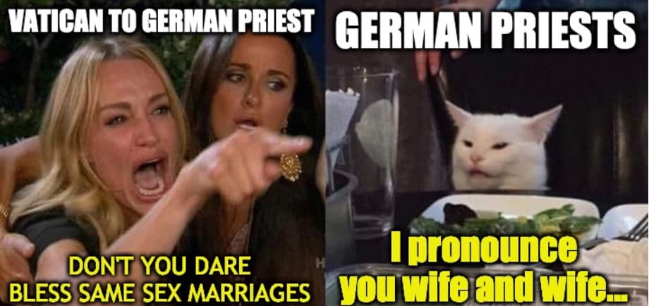 German Priest Defy Vatican Meme