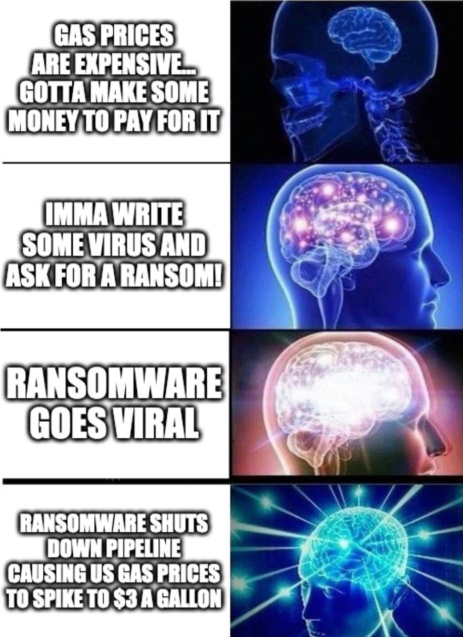 Ransomware Hack Shuts Down Pipeline Meme