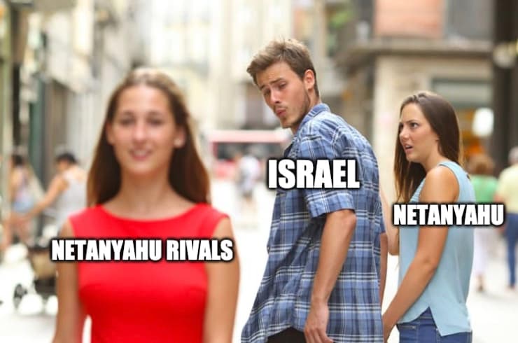 Netanyahu Rivals Work Together Meme