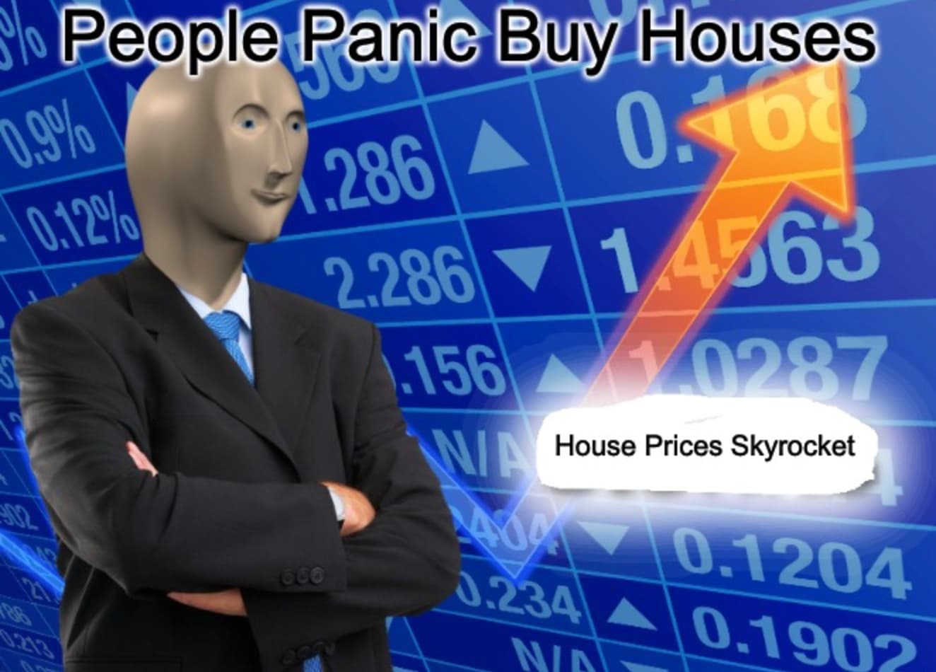 Panic Buying Houses Meme