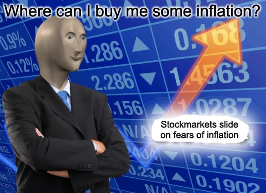 Stock Market Slides On Inflation Meme