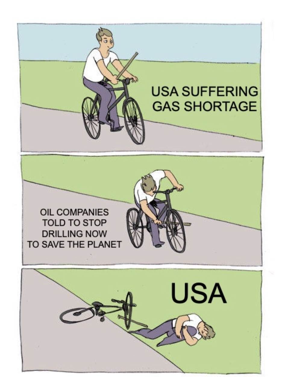 Oil Companies Told To Stop Drilling Meme