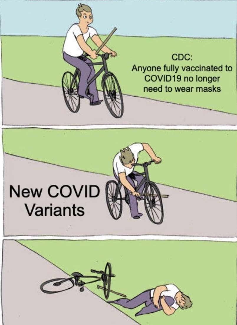 Vaccinated People No Mask Meme