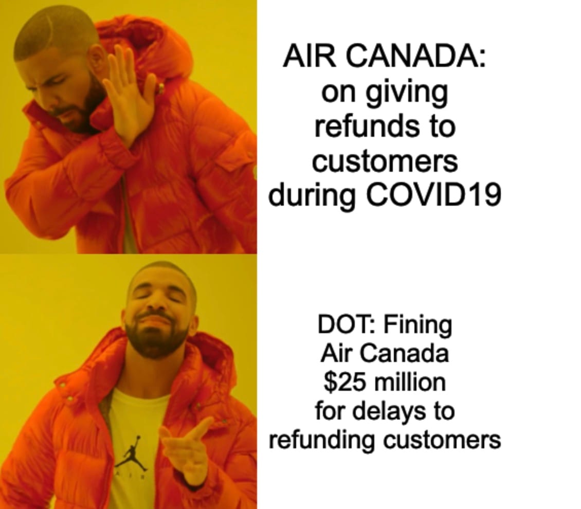 Dot Fines Air Canada Meme