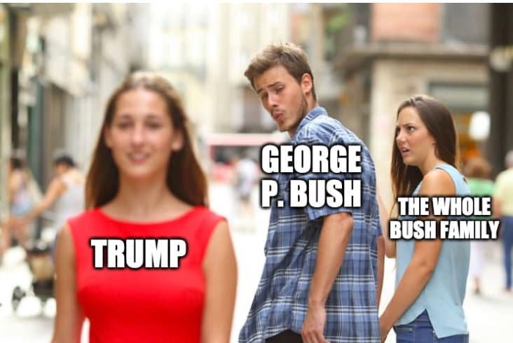 George P Bush Disses Family For Trump Meme