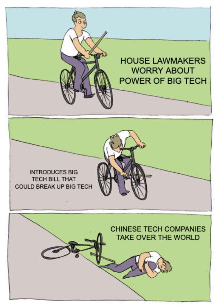House Lawmakers Big Tech Breakup Meme  Hilarious News Headline Memes