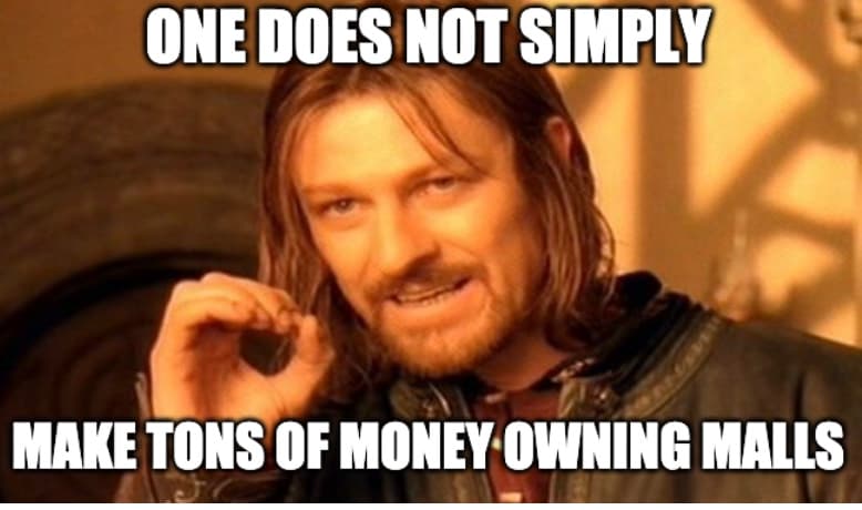 Major Us Mall Owner Bankrupt Meme