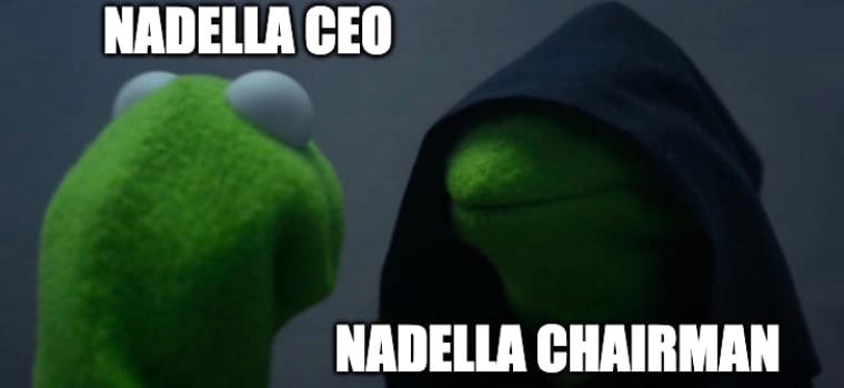 Nadella Named Chairman Of Microsoft Meme