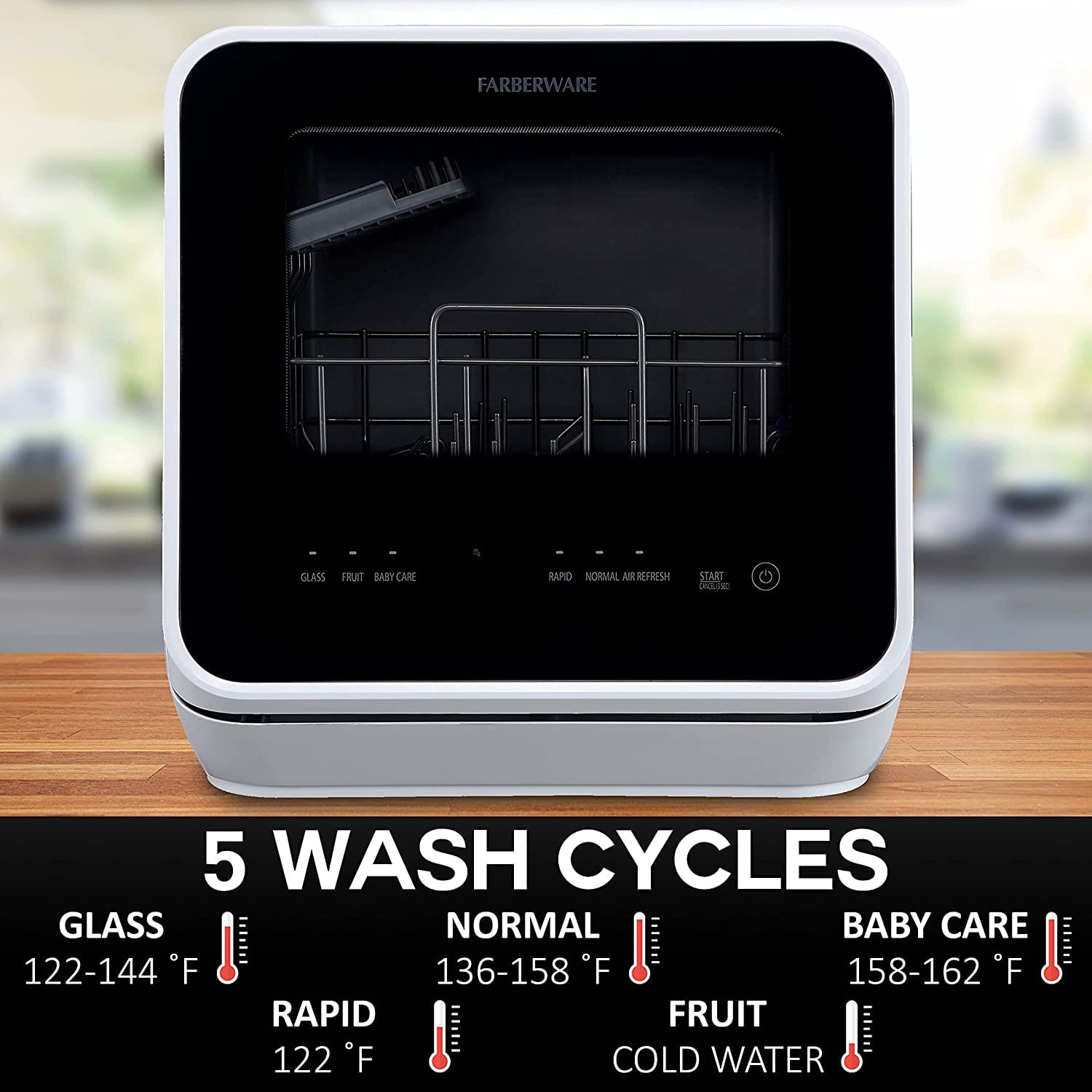 The Amazing Farberware Complete Portable Countertop Dishwasher