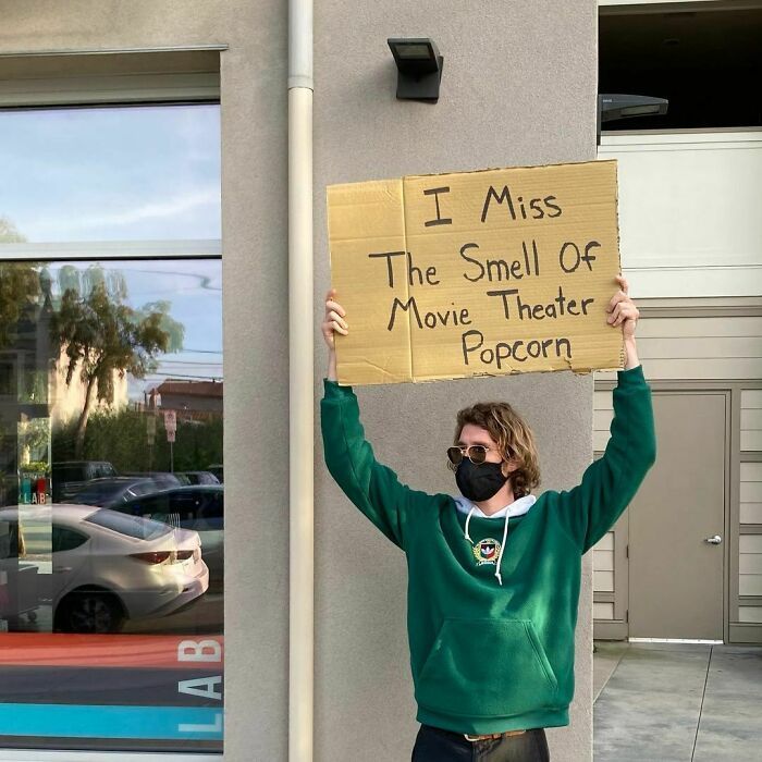 30 Hilarious Pictures Of A Man Protesting Obscure Things