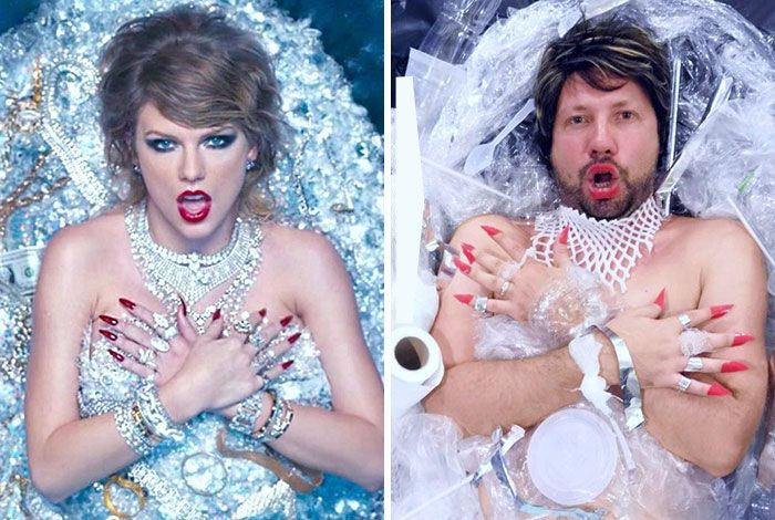 30 Hilarious Recreations Of Celebrity Photos